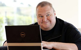 Imagem mostra Kim Dotcom